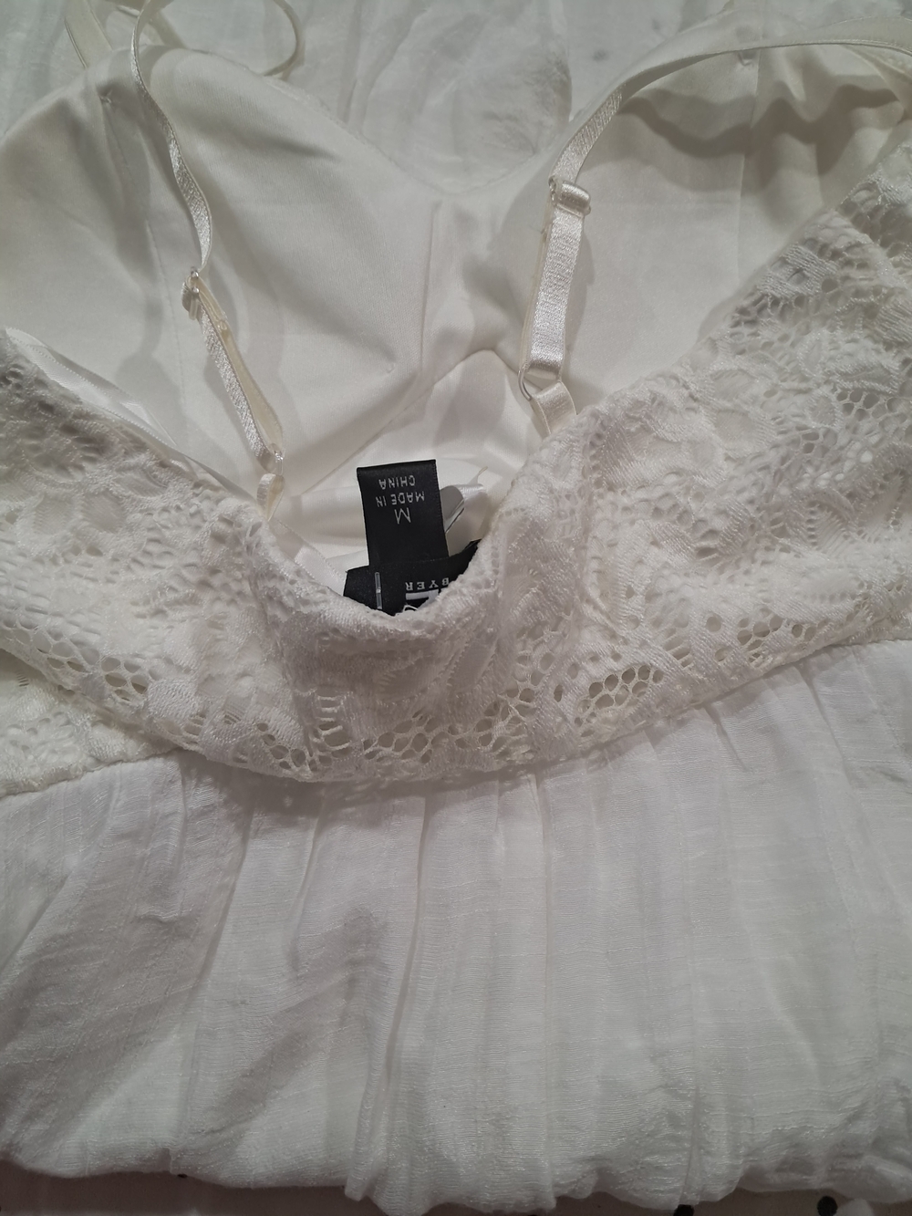 ​IZ BYER White Lace High-Low Tulip Maxi Dress with Slit - Size M - Picture 13 of 15